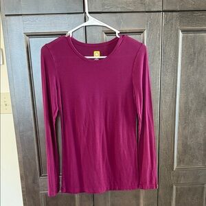 Wonderwink Long Sleeve Top/underscrub- Maroon